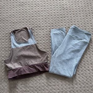 Outdoor Voices matching bra + leggings